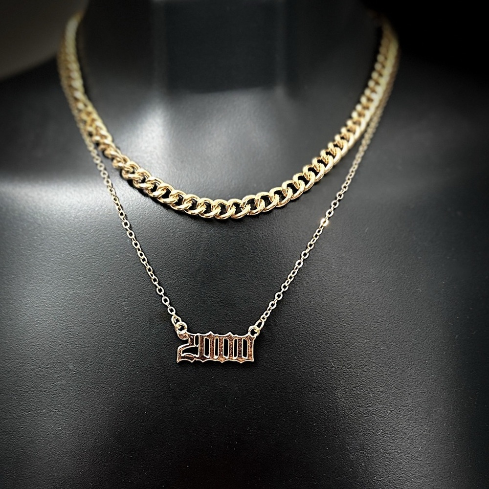 Millennial Double-Chain Gold-Tone Necklace